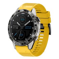 Per cinturino in silicone a sgancio rapido Garmin MARQ Aviator Gen 2 da 22 mm (giallo)