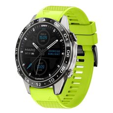 Per cinturino in silicone a sgancio rapido Garmin MARQ Aviator Gen 2 da 22 mm (verde lime)