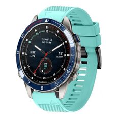 Per cinturino in silicone a sgancio rapido Garmin MARQ Captain Gen 2 da 22 mm (verde menta)
