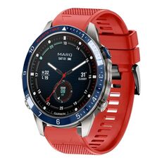 Per cinturino in silicone a sgancio rapido Garmin MARQ Captain Gen 2 da 22 mm (rosso)