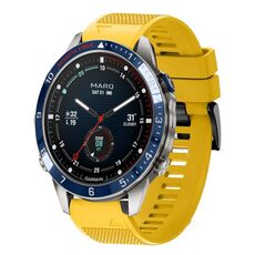 Per cinturino in silicone a sgancio rapido Garmin MARQ Captain Gen 2 da 22 mm (giallo)