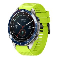 Per cinturino in silicone a sgancio rapido Garmin MARQ Captain Gen 2 da 22 mm (verde lime)