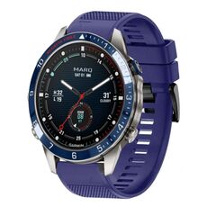 Per cinturino in silicone a sgancio rapido Garmin MARQ Captain Gen 2 da 22 mm (blu notte)