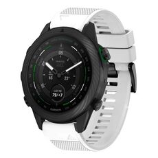 Per cinturino in silicone a sgancio rapido Garmin MARQ Golfer Gen 2 da 22 mm (bianco)
