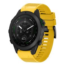 Per cinturino in silicone a sgancio rapido Garmin MARQ Golfer Gen 2 da 22 mm (giallo)
