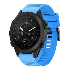 Per cinturino in silicone a sgancio rapido Garmin MARQ Golfer Gen 2 da 22 mm (blu cielo)