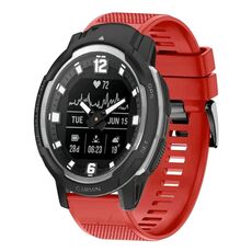 Per cinturino in silicone a sgancio rapido Garmin Instinct Crossover da 22 mm (rosso)