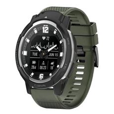Per cinturino in silicone a sgancio rapido Garmin Instinct Crossover da 22 mm (verde militare)