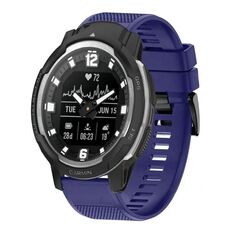 Per cinturino in silicone a sgancio rapido Garmin Instinct Crossover da 22 mm (blu notte)