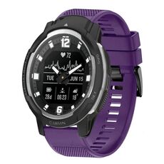 Per cinturino in silicone a sgancio rapido Garmin Instinct Crossover da 22 mm (viola)