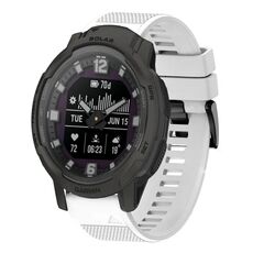 Per cinturino in silicone a sgancio rapido Garmin Instinct Crossover Solar da 22 mm (bianco)