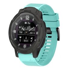 Per cinturino in silicone a sgancio rapido Garmin Instinct Crossover Solar da 22 mm (verde menta)
