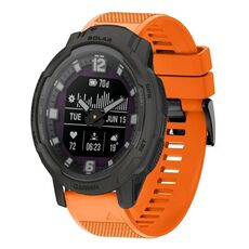 Per cinturino in silicone a sgancio rapido Garmin Instinct Crossover Solar da 22 mm (arancione)