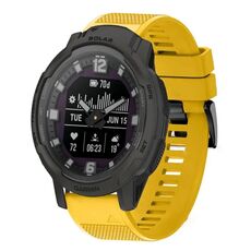 Per cinturino in silicone a sgancio rapido Garmin Instinct Crossover Solar da 22 mm (giallo)