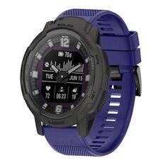 Per cinturino in silicone a sgancio rapido Garmin Instinct Crossover Solar da 22 mm (blu notte)