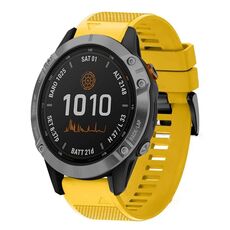 Per cinturino in silicone a sgancio rapido Garmin Fenix 7 da 22 mm (giallo)