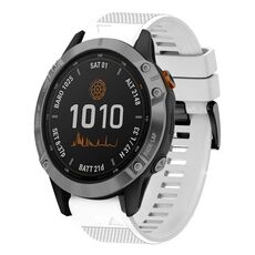 Per cinturino in silicone a sgancio rapido Garmin Fenix 7 Solar da 22 mm (bianco)