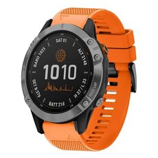 Per cinturino in silicone a sgancio rapido Garmin Fenix 7 Solar da 22 mm (arancione)
