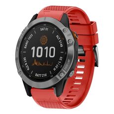 Per cinturino in silicone a sgancio rapido Garmin Fenix 7 Solar da 22 mm (rosso)