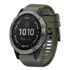 Per cinturino in silicone a sgancio rapido Garmin Fenix 7 Solar da 22 mm (verde militare)