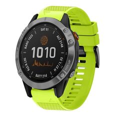 Per cinturino in silicone a sgancio rapido Garmin Fenix 7 Solar da 22 mm (verde lime)