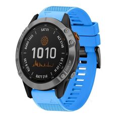 Per cinturino in silicone a sgancio rapido Garmin Fenix 7 Solar da 22 mm (blu cielo)