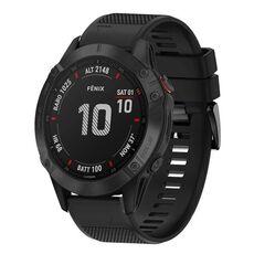 Per cinturino in silicone a sgancio rapido Garmin Fenix 6 Sapphire da 22 mm (nero)