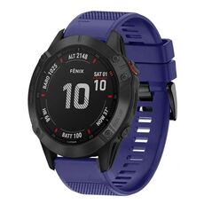 Per cinturino in silicone a sgancio rapido Garmin Fenix 6 Sapphire da 22 mm (blu notte)