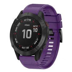 Per cinturino in silicone a sgancio rapido Garmin Fenix 6 Sapphire da 22 mm (viola)