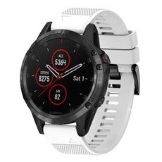 Per cinturino in silicone a sgancio rapido Garmin Fenix 5 da 22 mm (bianco)
