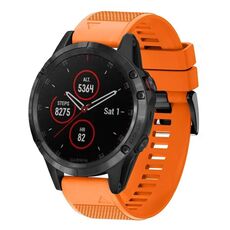 Per cinturino in silicone a sgancio rapido Garmin Fenix 5 da 22 mm (arancione)