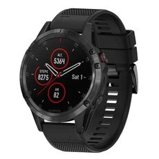 Per cinturino in silicone a sgancio rapido Garmin Fenix 5 da 22 mm (nero)