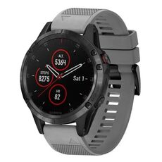 Per cinturino in silicone a sgancio rapido Garmin Fenix 5 da 22 mm (grigio)