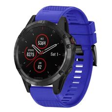 Per cinturino in silicone a sgancio rapido Garmin Fenix 5 da 22 mm (blu scuro)