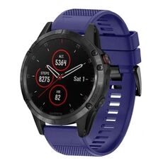 Per cinturino in silicone a sgancio rapido Garmin Fenix 5 da 22 mm (blu notte)