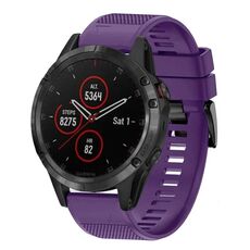 Per cinturino in silicone a sgancio rapido Garmin Fenix 5 da 22 mm (viola)
