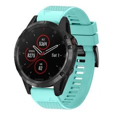 Per cinturino in silicone a sgancio rapido Garmin Fenix 5 Plus da 22 mm (verde menta)