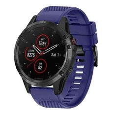 Per cinturino in silicone a sgancio rapido Garmin Fenix 5 Plus da 22 mm (blu notte)