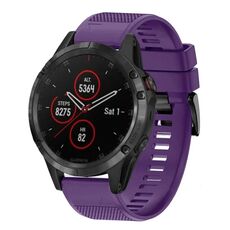 Per cinturino in silicone a sgancio rapido Garmin Fenix 5 Plus da 22 mm (viola)