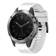 Per cinturino in silicone a sgancio rapido Garmin Quatix 5 da 22 mm (bianco)
