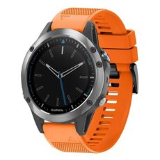 Per cinturino in silicone a sgancio rapido Garmin Quatix 5 da 22 mm (arancione)
