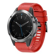 Per cinturino in silicone a sgancio rapido Garmin Quatix 5 da 22 mm (rosso)