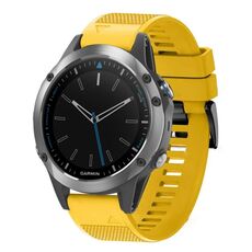 Per cinturino in silicone a sgancio rapido Garmin Quatix 5 da 22 mm (giallo)