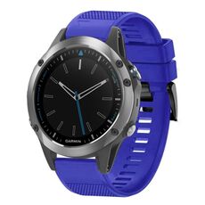 Per cinturino in silicone a sgancio rapido Garmin Quatix 5 da 22 mm (blu scuro)