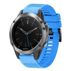 Per cinturino in silicone a sgancio rapido Garmin Quatix 5 da 22 mm (blu cielo)