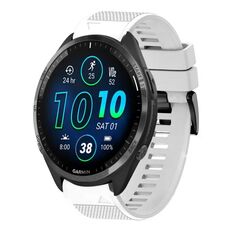 Per cinturino in silicone a sgancio rapido Garmin Forerunner 965 da 22 mm (bianco)