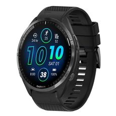 Per cinturino in silicone a sgancio rapido Garmin Forerunner 965 da 22 mm (nero)