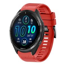 Per cinturino in silicone a sgancio rapido Garmin Forerunner 965 da 22 mm (rosso)