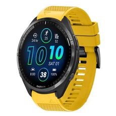 Per cinturino in silicone a sgancio rapido Garmin Forerunner 965 da 22 mm (giallo)