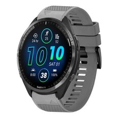 Per cinturino in silicone a sgancio rapido Garmin Forerunner 965 da 22 mm (grigio)